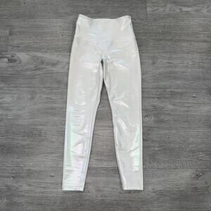 ZYIA ACTIVE White Iridescent Luxe Unicorn Leggings Women’s Size 2 Gym Workout